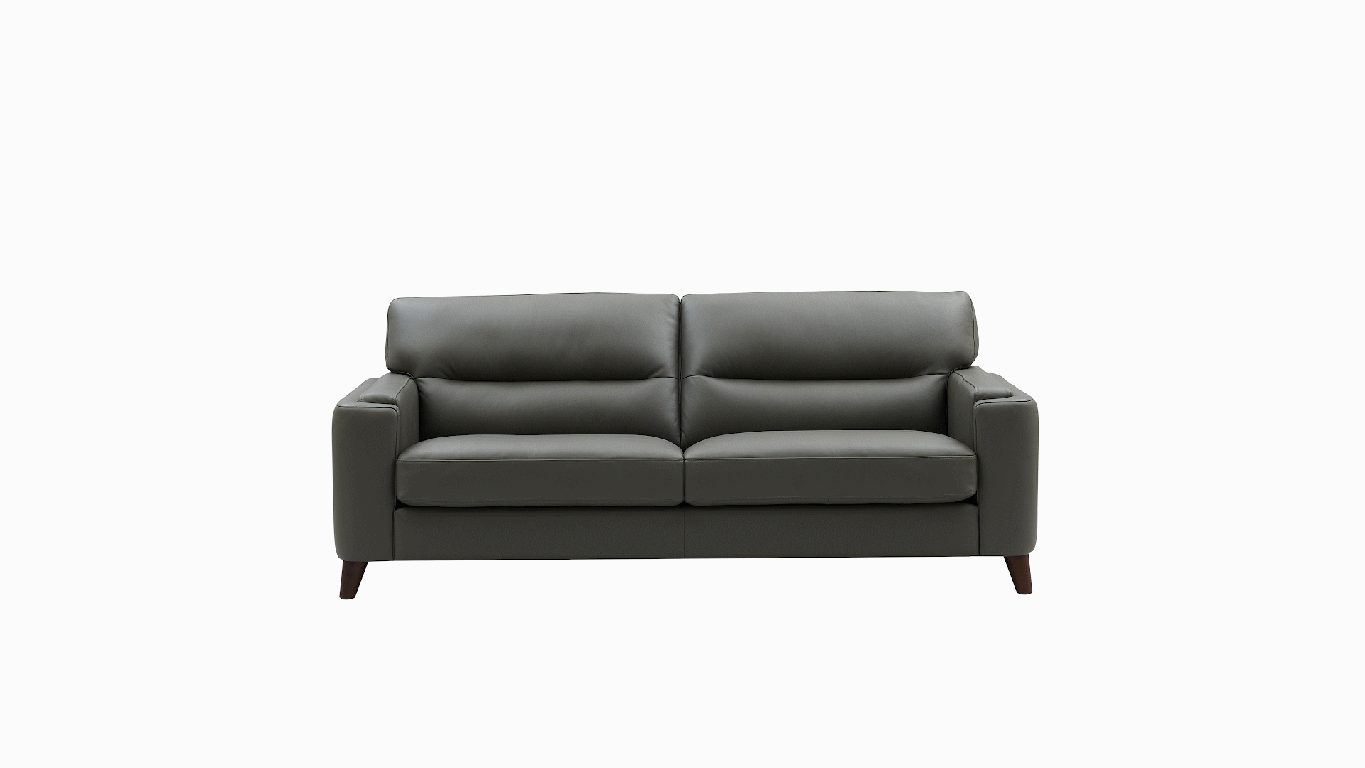 Gray Leather Sofa